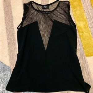 Black mesh Nasty Gal blouse